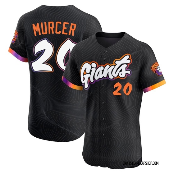 Men's San Francisco Giants Bobby Murcer Anthracite 2025 City Connect Jersey - Elite