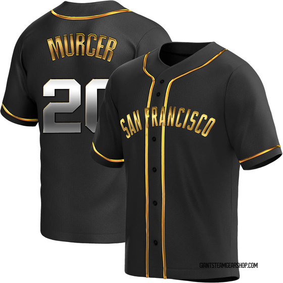 Men's San Francisco Giants Bobby Murcer Black Golden Alternate Jersey - Replica