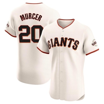 Men's San Francisco Giants Bobby Murcer Cream Home Jersey - Elite