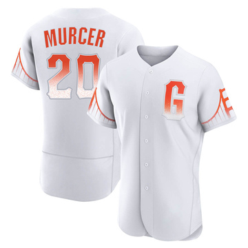 Men's San Francisco Giants Bobby Murcer White 2021 City Connect Jersey - Authentic