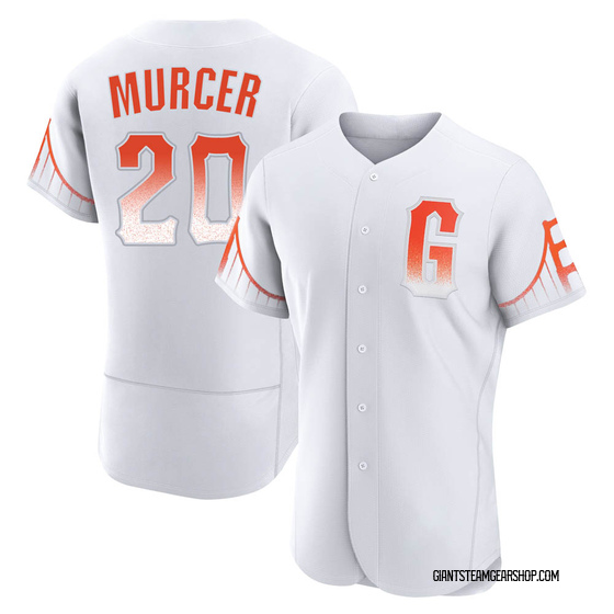 Men's San Francisco Giants Bobby Murcer White 2021 City Connect Jersey - Authentic