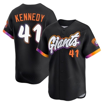 Men's San Francisco Giants Buddy Kennedy Anthracite 2025 City Connect Jersey - Limited