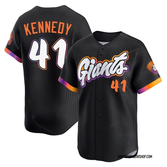 Men's San Francisco Giants Buddy Kennedy Anthracite 2025 City Connect Jersey - Limited