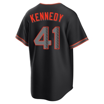 Men's San Francisco Giants Buddy Kennedy Black Alternate Jersey - Replica