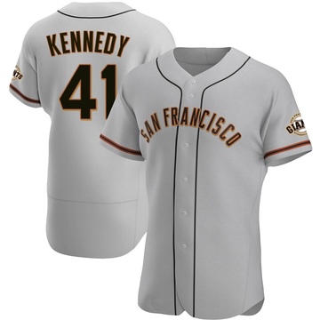 Men's San Francisco Giants Buddy Kennedy Gray Road Jersey - Authentic