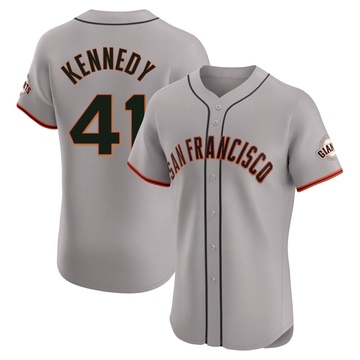 Men's San Francisco Giants Buddy Kennedy Gray Road Jersey - Elite