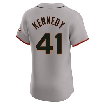 Men's San Francisco Giants Buddy Kennedy Gray Road Jersey - Elite