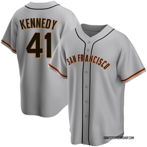 Men's San Francisco Giants Buddy Kennedy Gray Road Jersey - Replica
