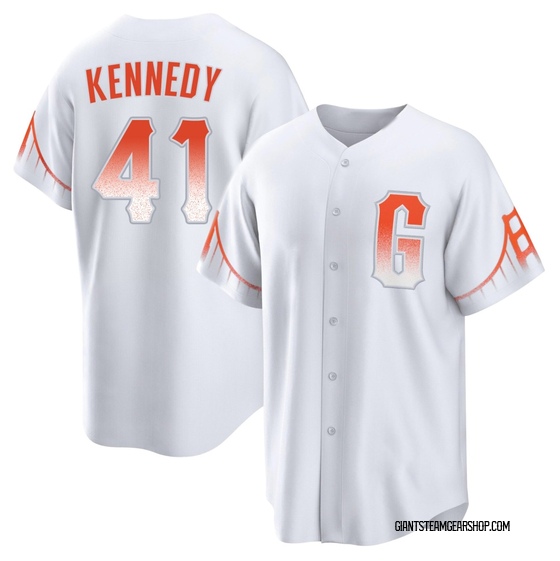 Men's San Francisco Giants Buddy Kennedy White 2021 City Connect Jersey - Replica