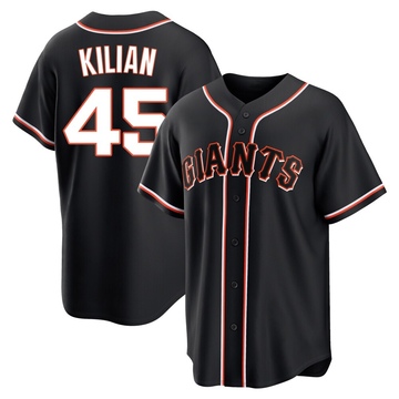 Men's San Francisco Giants Caleb Kilian Black Fashion Out Jersey - Replica