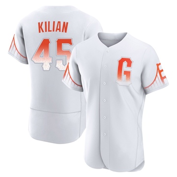 Men's San Francisco Giants Caleb Kilian White 2021 City Connect Jersey - Authentic