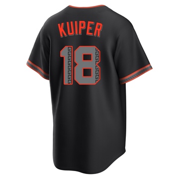 Men's San Francisco Giants Duane Kuiper Black Alternate Jersey - Replica