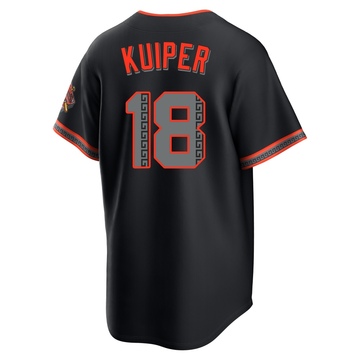 Men's San Francisco Giants Duane Kuiper Black Alternate Stadium Jersey - Limited