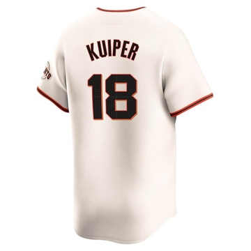 Men's San Francisco Giants Duane Kuiper Cream Home Jersey - Elite