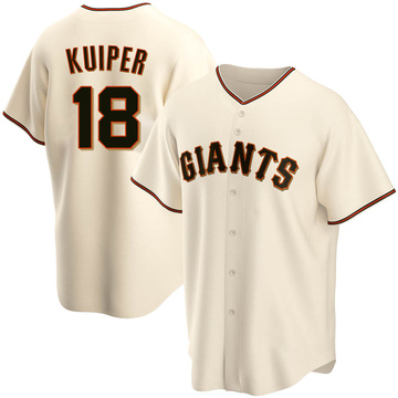 Men's San Francisco Giants Duane Kuiper Cream Home Jersey - Replica