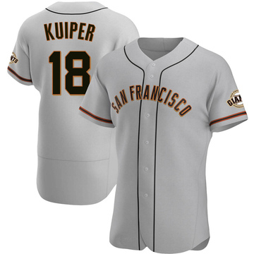Men's San Francisco Giants Duane Kuiper Gray Road Jersey - Authentic