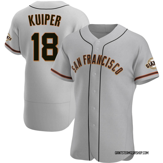 Men's San Francisco Giants Duane Kuiper Gray Road Jersey - Authentic