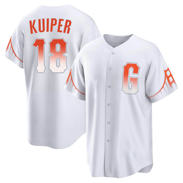 Men's San Francisco Giants Duane Kuiper White 2021 City Connect Jersey - Replica