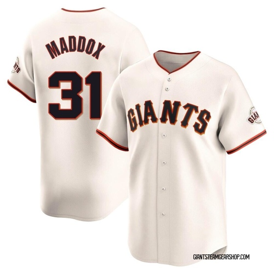 Men's San Francisco Giants Garry Maddox Cream Home Jersey - Limited