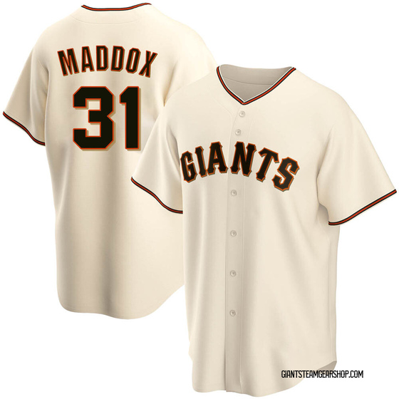 Men's San Francisco Giants Garry Maddox Cream Home Jersey - Replica