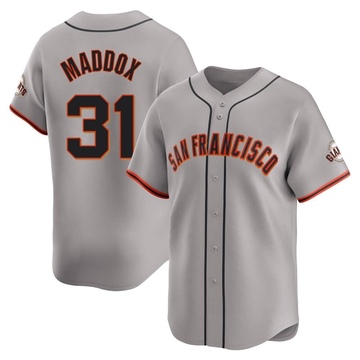 Men's San Francisco Giants Garry Maddox Gray Away Jersey - Limited