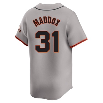 Men's San Francisco Giants Garry Maddox Gray Away Jersey - Limited