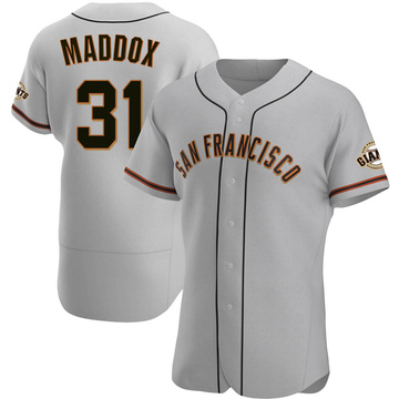 Men's San Francisco Giants Garry Maddox Gray Road Jersey - Authentic