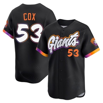 Men's San Francisco Giants Jonah Cox Anthracite 2025 City Connect Jersey - Limited