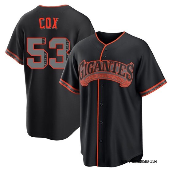 Men's San Francisco Giants Jonah Cox Black Alternate Jersey - Replica