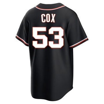 Men's San Francisco Giants Jonah Cox Black Fashion Out Jersey - Replica