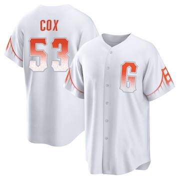 Men's San Francisco Giants Jonah Cox White 2021 City Connect Jersey - Replica