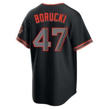 Men's San Francisco Giants Ryan Borucki Black Alternate Stadium Jersey - Limited