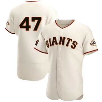 Men's San Francisco Giants Ryan Borucki Cream Home Jersey - Authentic