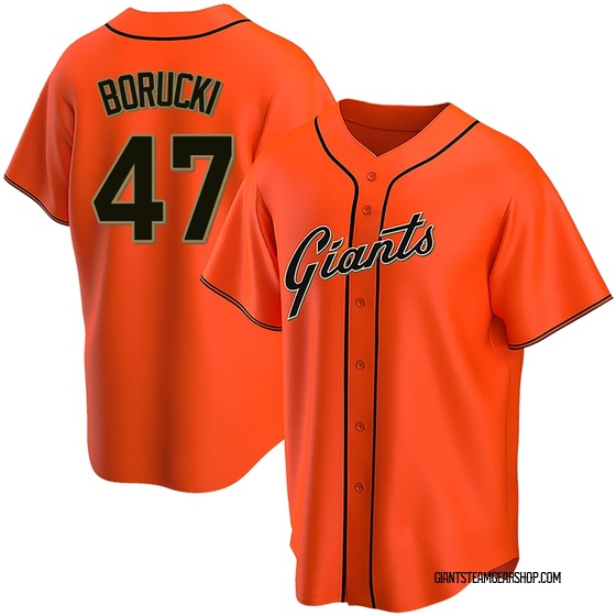 Men's San Francisco Giants Ryan Borucki Orange Alternate Jersey - Replica