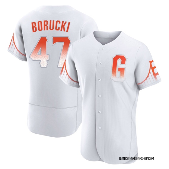 Men's San Francisco Giants Ryan Borucki White 2021 City Connect Jersey - Authentic