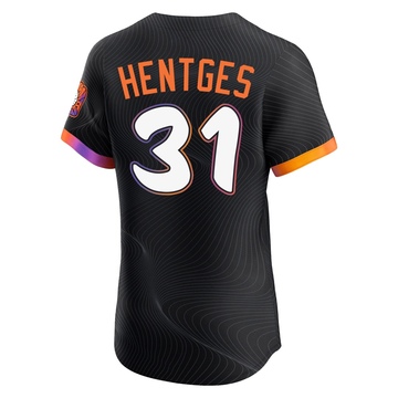Men's San Francisco Giants Sam Hentges Anthracite 2025 City Connect Jersey - Elite