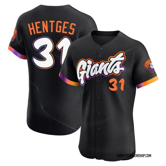 Men's San Francisco Giants Sam Hentges Anthracite 2025 City Connect Jersey - Elite