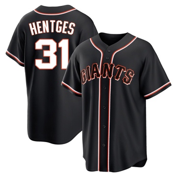 Men's San Francisco Giants Sam Hentges Black Fashion Out Jersey - Replica