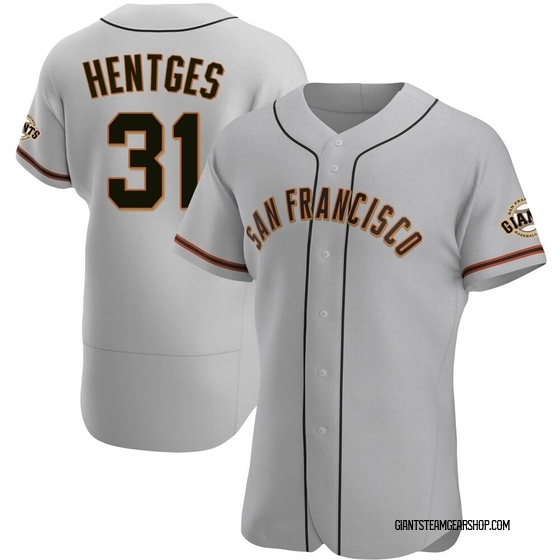 Men's San Francisco Giants Sam Hentges Gray Road Jersey - Authentic