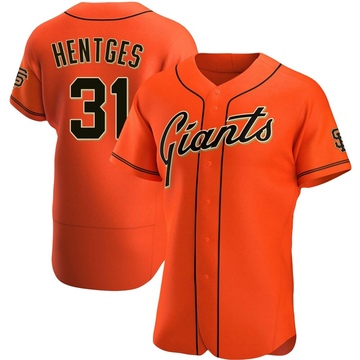 Men's San Francisco Giants Sam Hentges Orange Alternate Jersey - Authentic