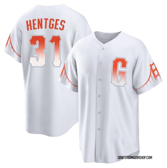 Men's San Francisco Giants Sam Hentges White 2021 City Connect Jersey - Replica