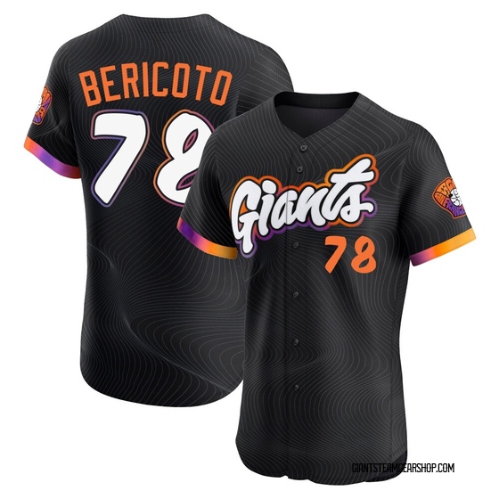 Men's San Francisco Giants Victor Bericoto Anthracite 2025 City Connect Jersey - Elite