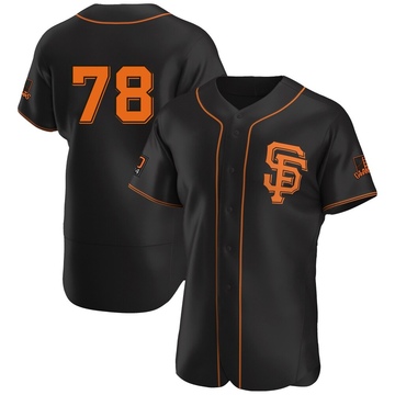 Men's San Francisco Giants Victor Bericoto Black Alternate Jersey - Authentic