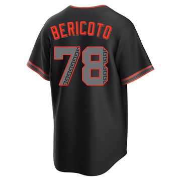 Men's San Francisco Giants Victor Bericoto Black Alternate Jersey - Replica