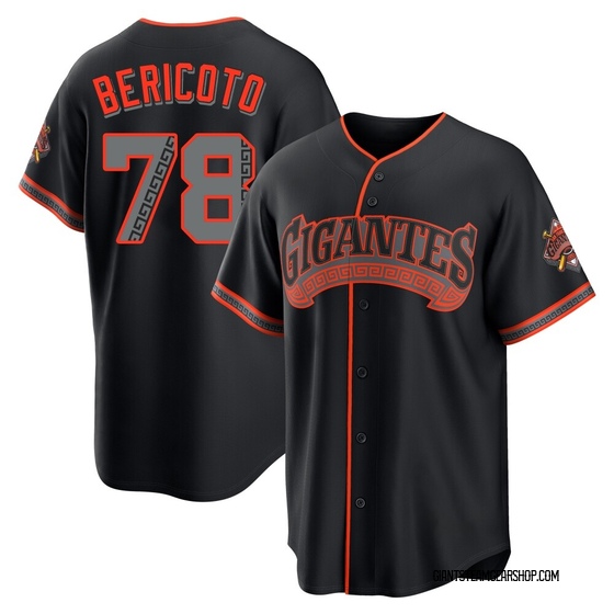 Men's San Francisco Giants Victor Bericoto Black Alternate Stadium Jersey - Limited
