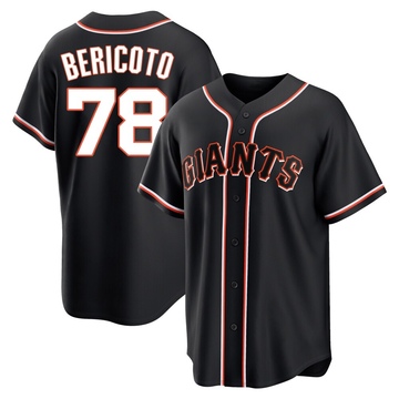 Men's San Francisco Giants Victor Bericoto Black Fashion Out Jersey - Replica
