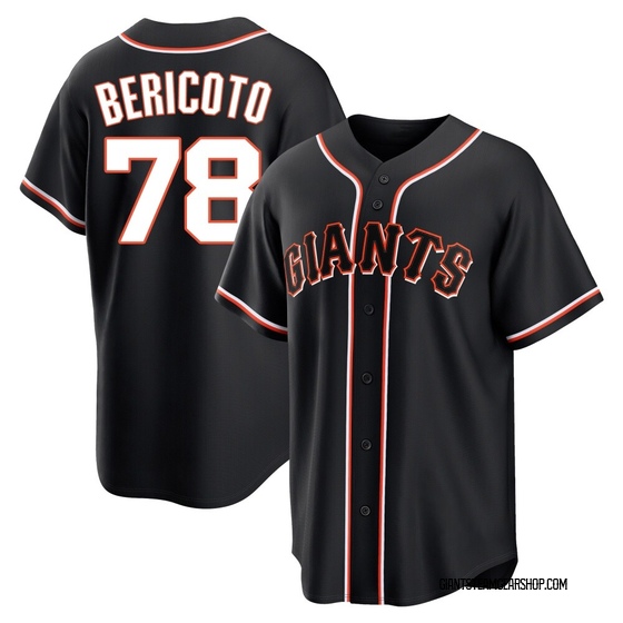 Men's San Francisco Giants Victor Bericoto Black Fashion Out Jersey - Replica