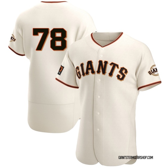 Men's San Francisco Giants Victor Bericoto Cream Home Jersey - Authentic