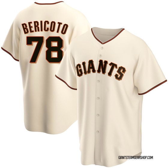 Men's San Francisco Giants Victor Bericoto Cream Home Jersey - Replica