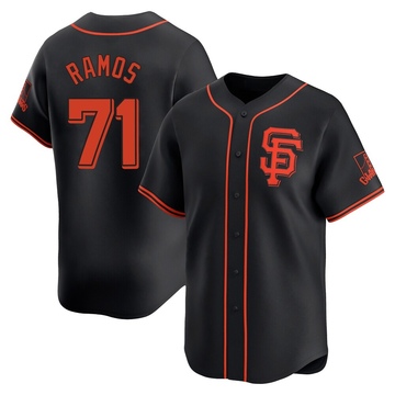 Men's San Francisco Giants Wilkin Ramos Black Alternate Jersey - Limited
